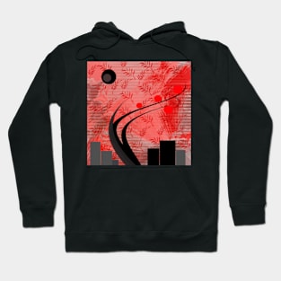 The apple tree abstract geometric digital painting Hoodie